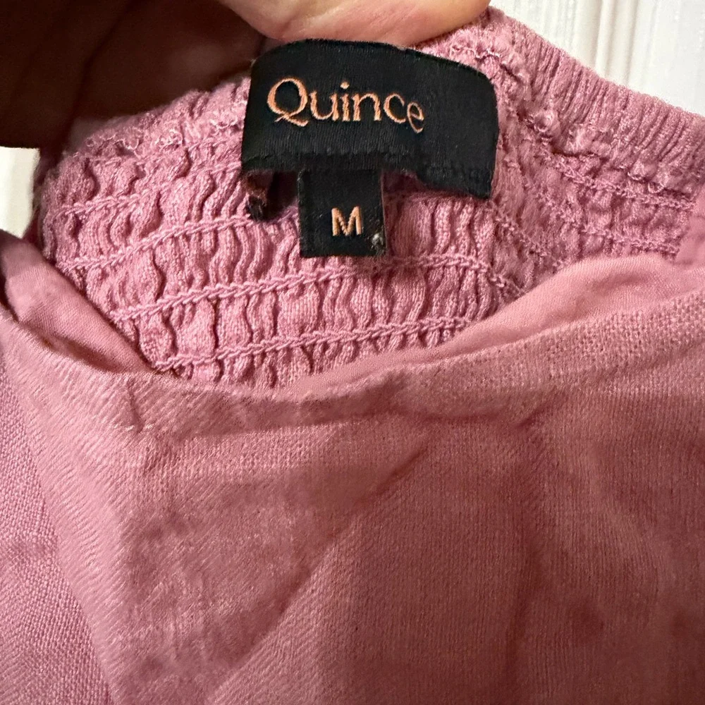 Quince Blush Pink Sleeveless Midi Dress - Picture 5 of 9